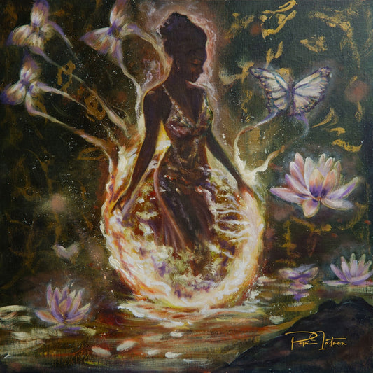 SOLD - Wise Woman 5 – Lotus Rising