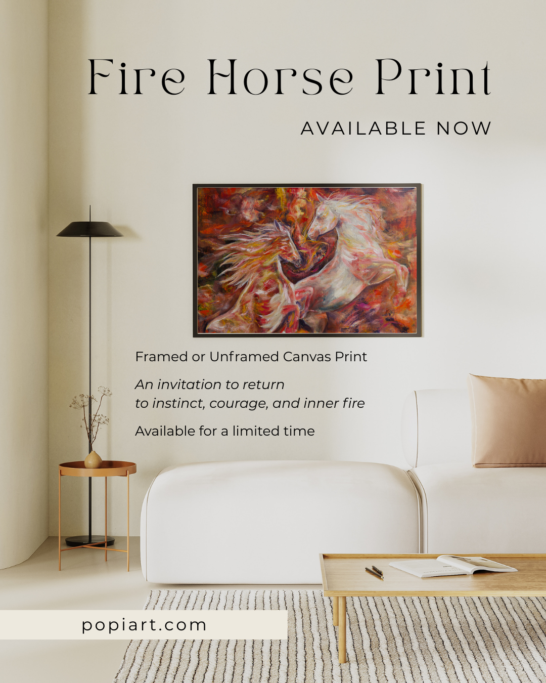 Fire Horse Canvas Print