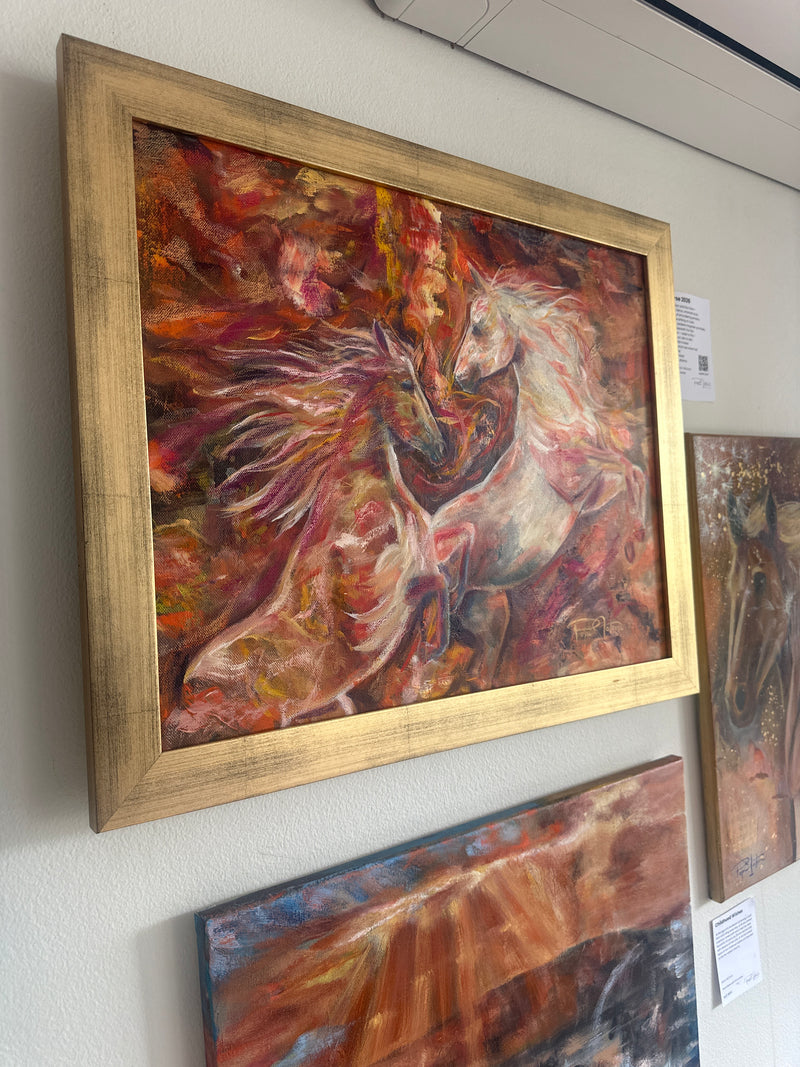 Fire Horse 2026 | Original Equine Oil Painting by Popi Iatrou