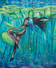 Inner Phosphorescence – Original Bioluminescent Ocean Painting | Visionary Coastal Art by Popi Iatrou