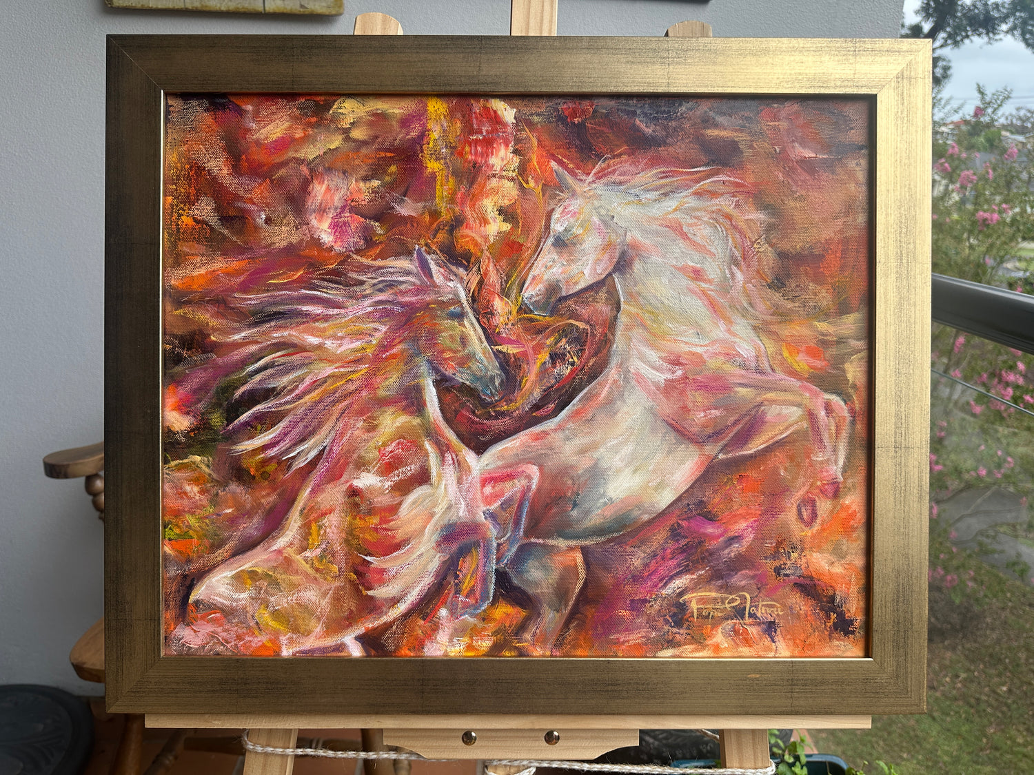 Fire Horse 2026 | Original Equine Oil Painting by Popi Iatrou