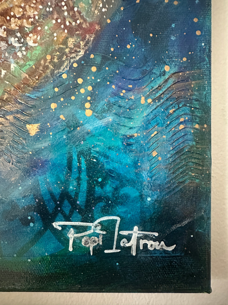 Waves of Bliss – Original Mermaid Ocean Painting by Popi Iatrou