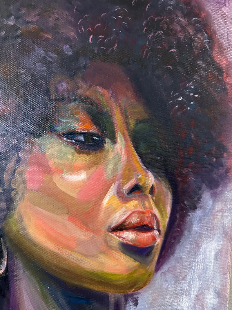Soul Dreamer – Original Figurative Portrait Painting | Visionary Art by Popi Iatrou