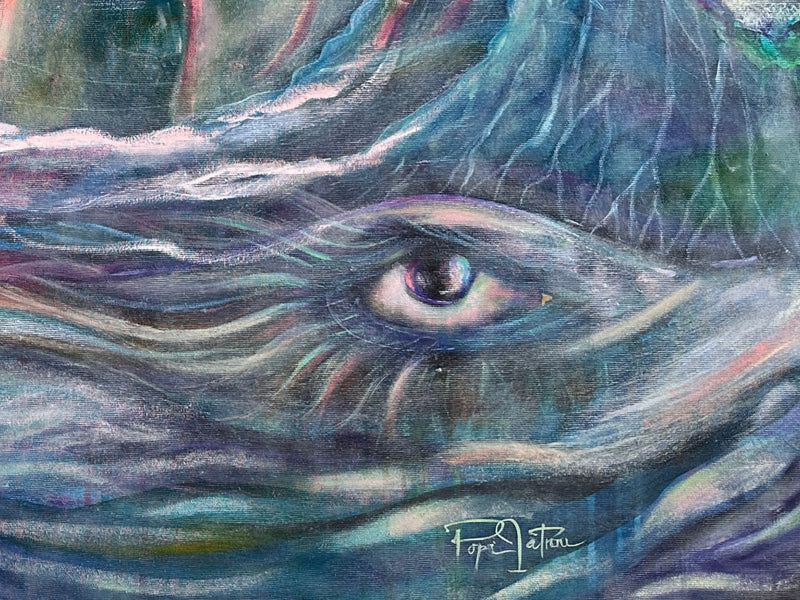 River of Life | Original Abstract Spiritual Canvas Painting – Soulscape Collection