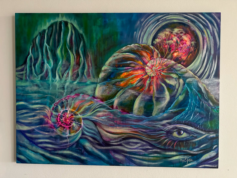 As Above, So Below – The River of Life Original Canvas Painting