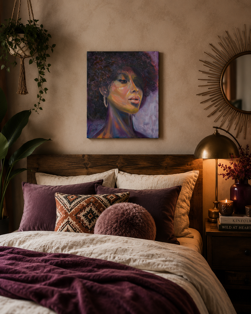 Soul Dreamer – Original Figurative Portrait Painting | Visionary Art by Popi Iatrou